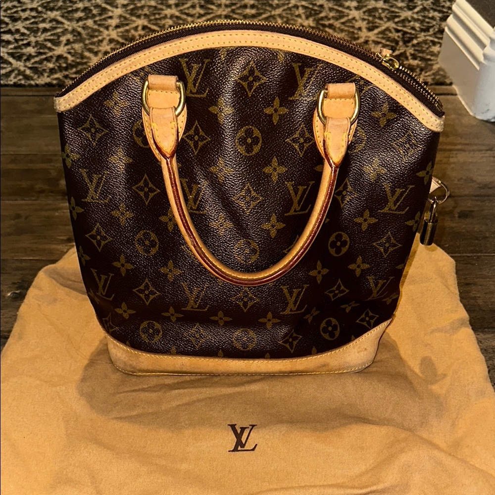 Louis Vuitton Brown Satchel with Iconic Monogram